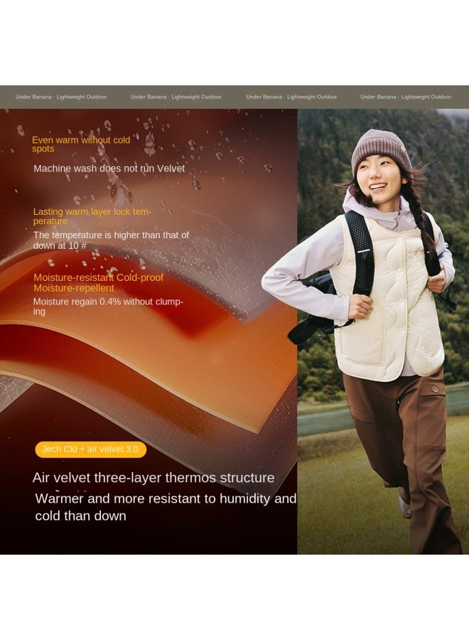 Casual And Versatile】autumn And Winter Quilted Vest For Women, Layering Without Bulk, Slimming And Warm Sleeveless Jacket For Women - Image 4
