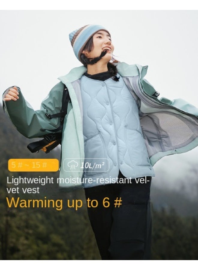 Casual And Versatile】autumn And Winter Quilted Vest For Women, Layering Without Bulk, Slimming And Warm Sleeveless Jacket For Women - Image 1