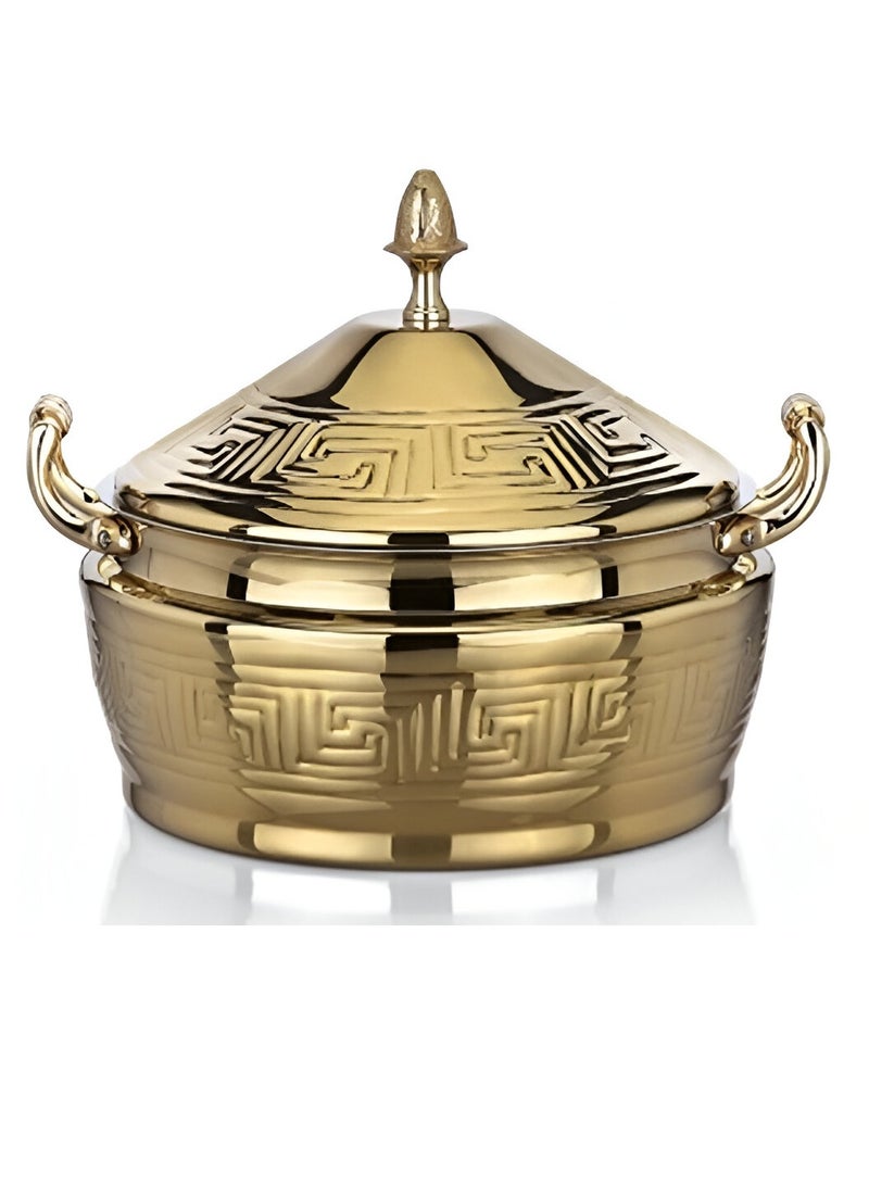 Homemaker Hannah Hotpot 3500ML Gold – Premium Large Hot Pot for Cooking & Serving with Elegant Gold Finish