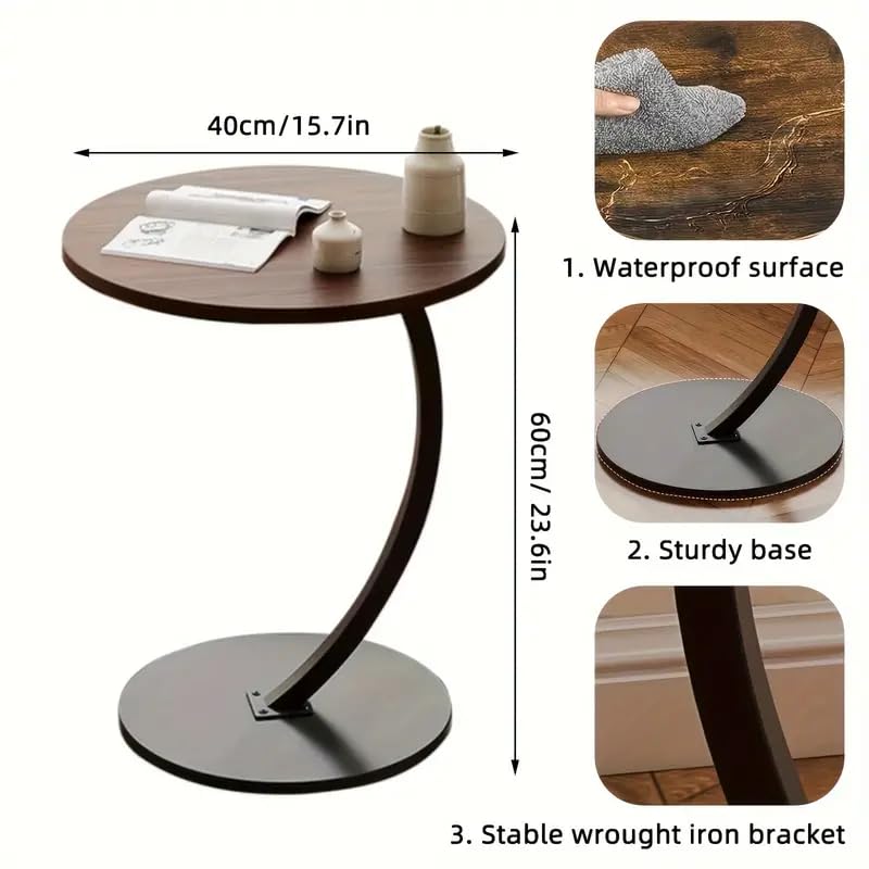 Brikipth Brikipth Coffee Table Set Nesting Side Tables with Roackboard Tops Sturdy Metal Frame Modern Industrial Design Ideal for Living Room Bedroom Table for Patio Sofa Couch Table - Image 2