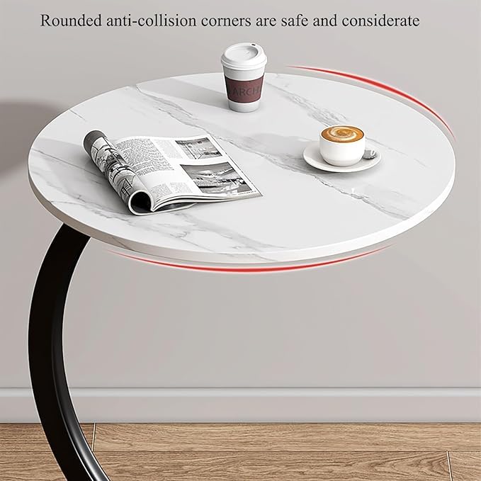 Brikipth Brikipth Coffee Table Set Nesting Side Tables with Roackboard Tops Sturdy Metal Frame Modern Industrial Design Ideal for Living Room Bedroom Table for Patio Sofa Couch Table - Image 5