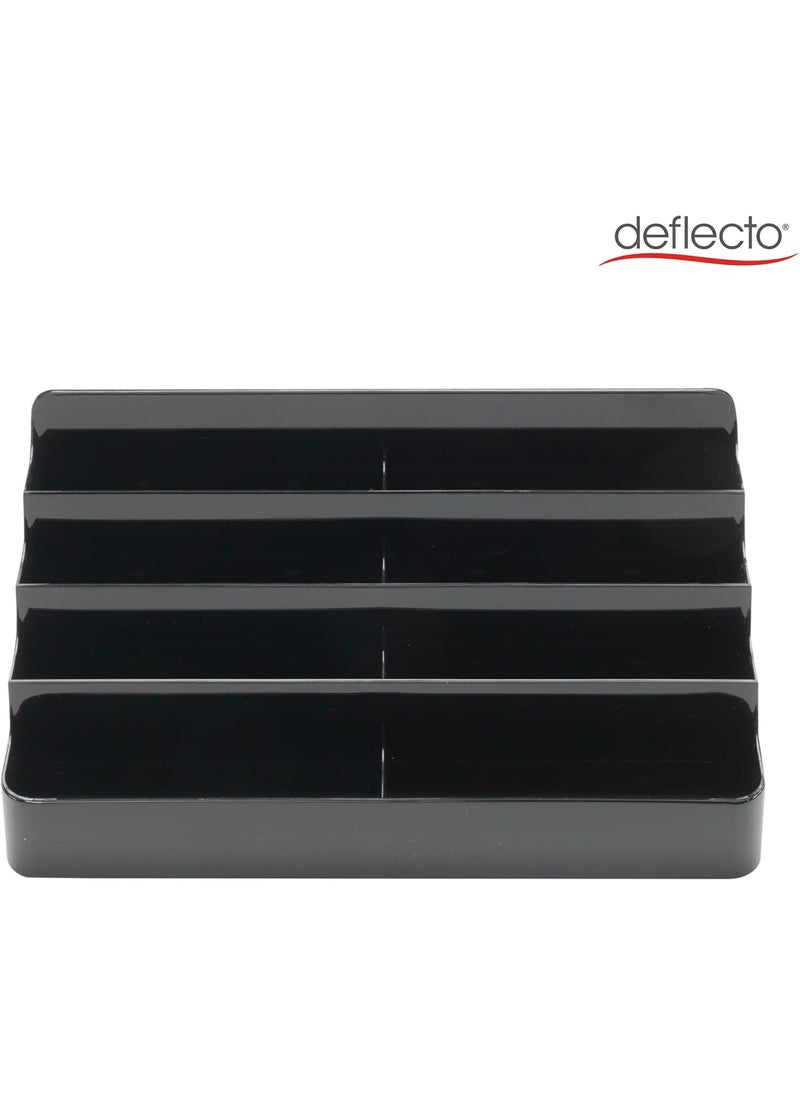 Deflecto deflecto Desktop Business Card Holder 400 Cards Capacity Black 70804  - Image 3
