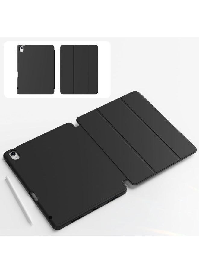 For Ipad10 Protective Cover 2024 13 Flat Air6 Computer Pro11 Shell 10.9mini7 With Pen Slot-Color:Black (pen Slot Back)-Applicable Model:Pro7-13 Inch (M4)  (right Pen Slot)  - Image 1