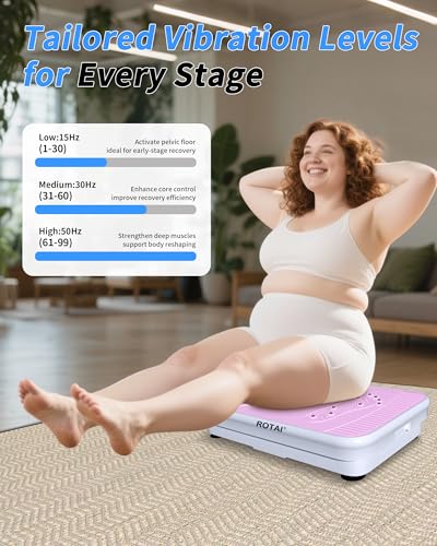 ROTAI Shake Plate Vibration Exercise Machine for Lymphatic Drainage Massager & Weight Loss, 400 lbs Capacity Whole Body Vibrating Plate Workout for Women and Men - Image 2