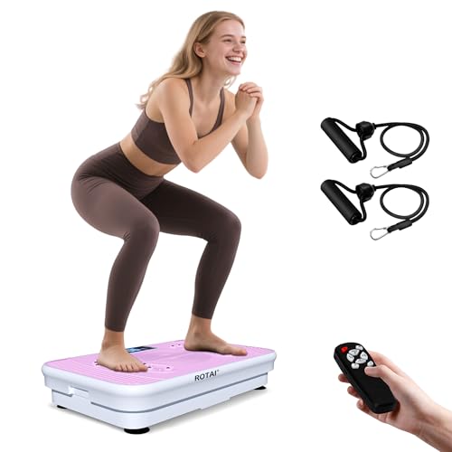 ROTAI Shake Plate Vibration Exercise Machine for Lymphatic Drainage Massager & Weight Loss, 400 lbs Capacity Whole Body Vibrating Plate Workout for Women and Men - Image 1