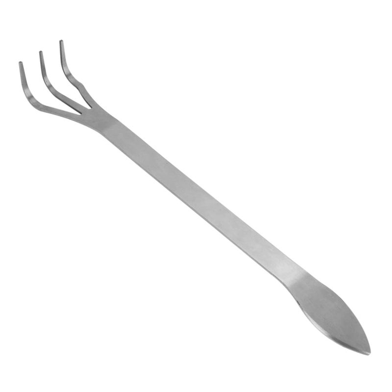 GLOGLOW Bonsai Rake Bonsai Tree Tool Lightweight 3-Prong Stainless Steel Root Rake Loosen Soil Toool with Ergonomic Handle for Gardening Plants - Image 1