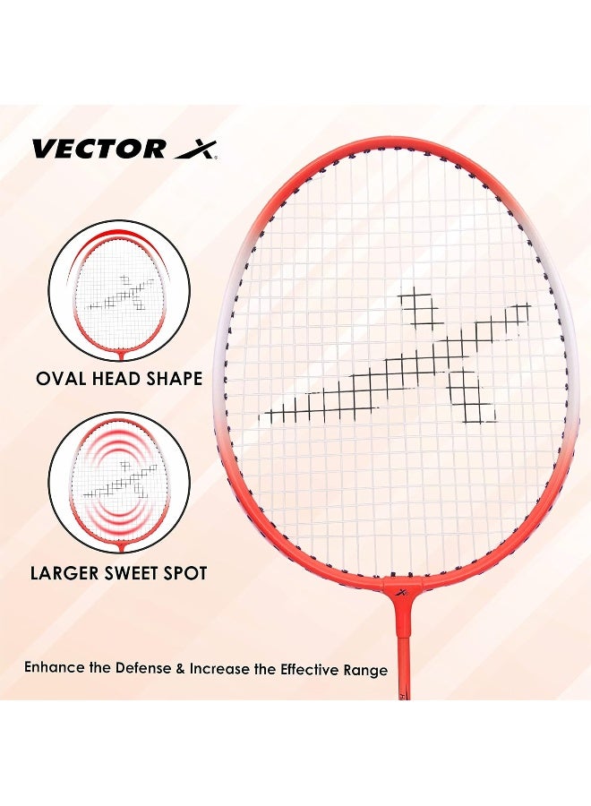Vector X VXB50 Badminton Racket – Lightweight Aluminum Racket for Indoor & Outdoor Play, Durable & Precise - Image 2