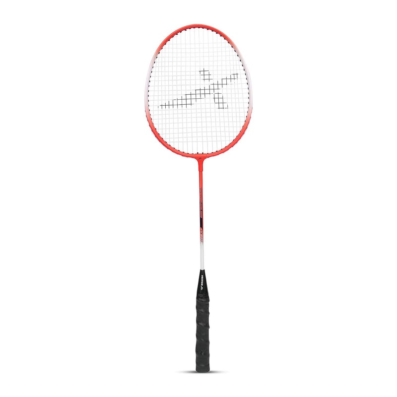 فيكتور أكس مضرب تنس الريشة Vector X VXB 150، مقاس 26 بوصة، مصنوع من الألومنيوم خفيف الوزن، مع غطاء، مناسب للعب في الأماكن المغلقة والمفتوحة، لون أحمر - عنوان طويل مناسب لمحركات البحث - Image 2