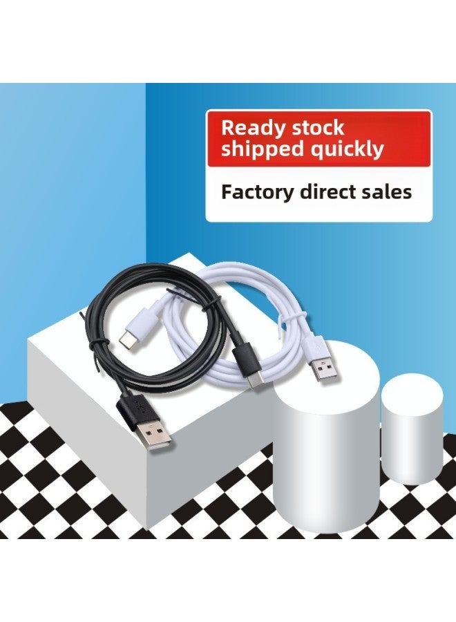 Short-term Typec Charging Line Tpc Distribution Line 0.2/0.3 M Usb Two-core Small Appliance USB Distribution Line Data-Color:50cm Black 2-core Copper-clad Steel Tpye-c  - Image 2