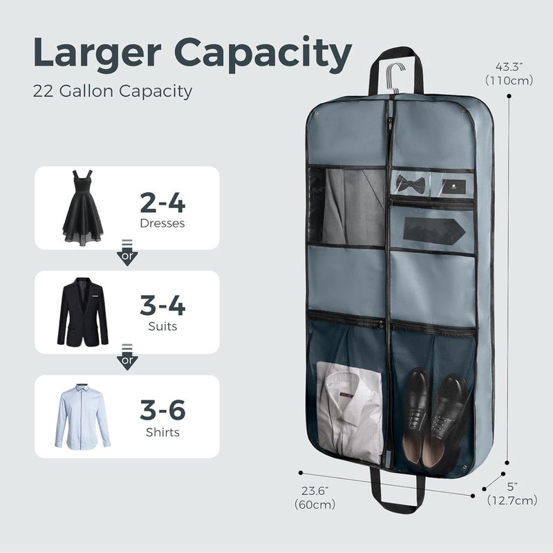 RAAHII RAAHII 2 piece Premium clothes bag for Blazer cover with hanger coat covers with zip for travel wardrobe storage of suitjacket cover garments sweaters dress saree shirt pant organizer  - Image 2