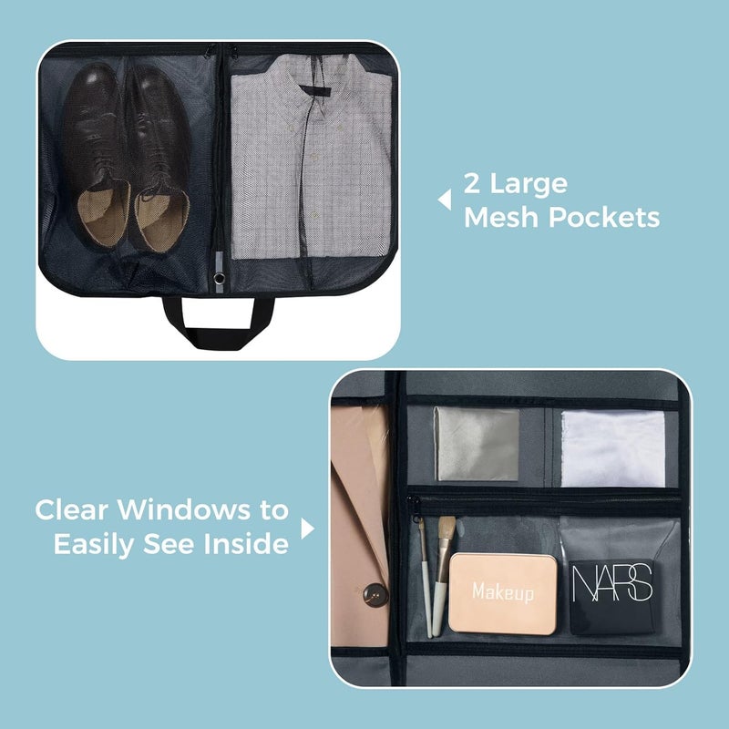 RAAHII RAAHII 2 piece Premium clothes bag for Blazer cover with hanger coat covers with zip for travel wardrobe storage of suitjacket cover garments sweaters dress saree shirt pant organizer  - Image 4