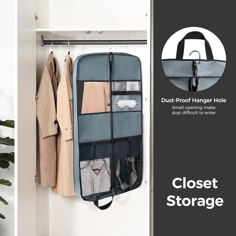 RAAHII RAAHII 2 piece Premium clothes bag for Blazer cover with hanger coat covers with zip for travel wardrobe storage of suitjacket cover garments sweaters dress saree shirt pant organizer  - Image 5