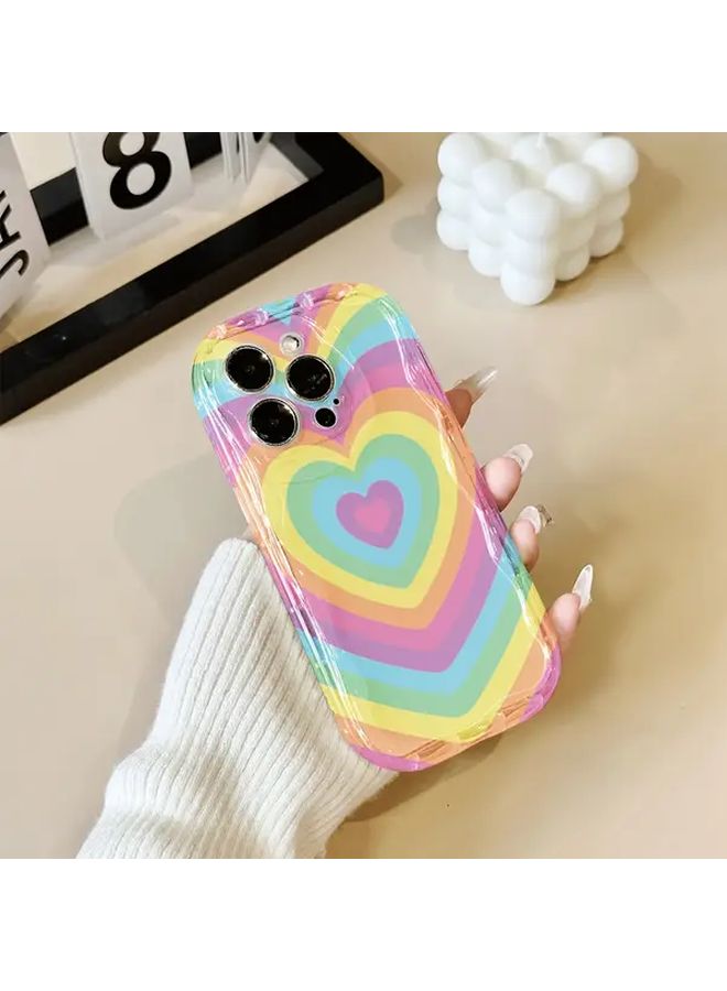 حافظة هاتف iPhone 12 مقاومة للصدمات مرنة ومتموجة شفافة بألوان مختلطة 4 - Image 5