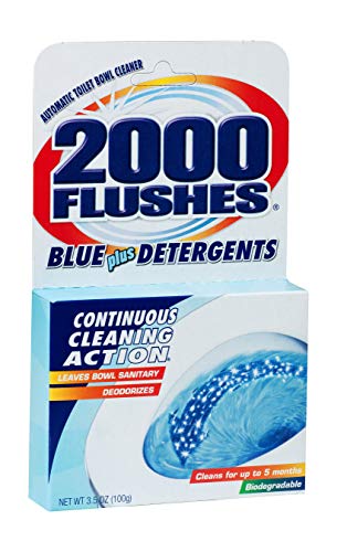 2000 FLUSHES - 201020 2000 Flushes Blue Plus Detergents Automatic Toilet Bowl Cleaner, 3.5 OZ - Image 1