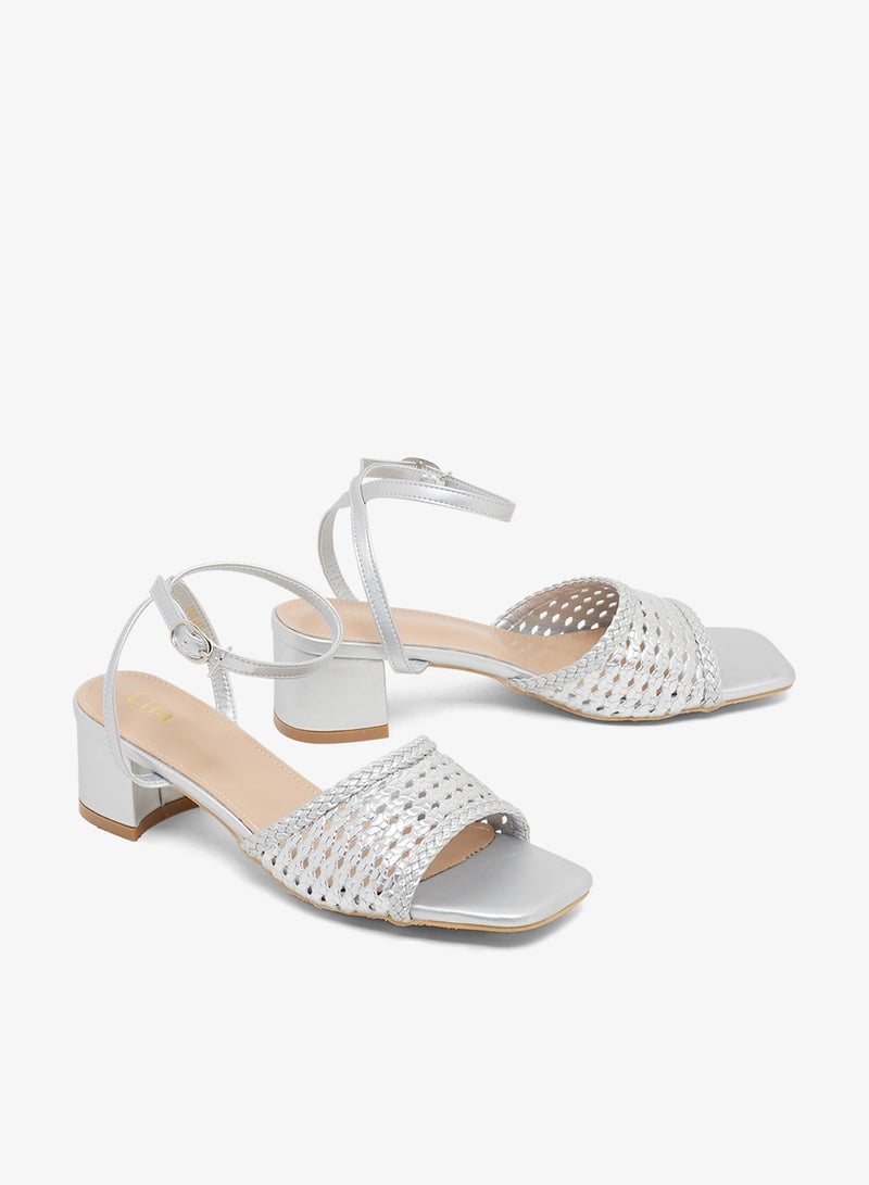 ايلا صنادل بكعب وحزام للكاحل - Image 4