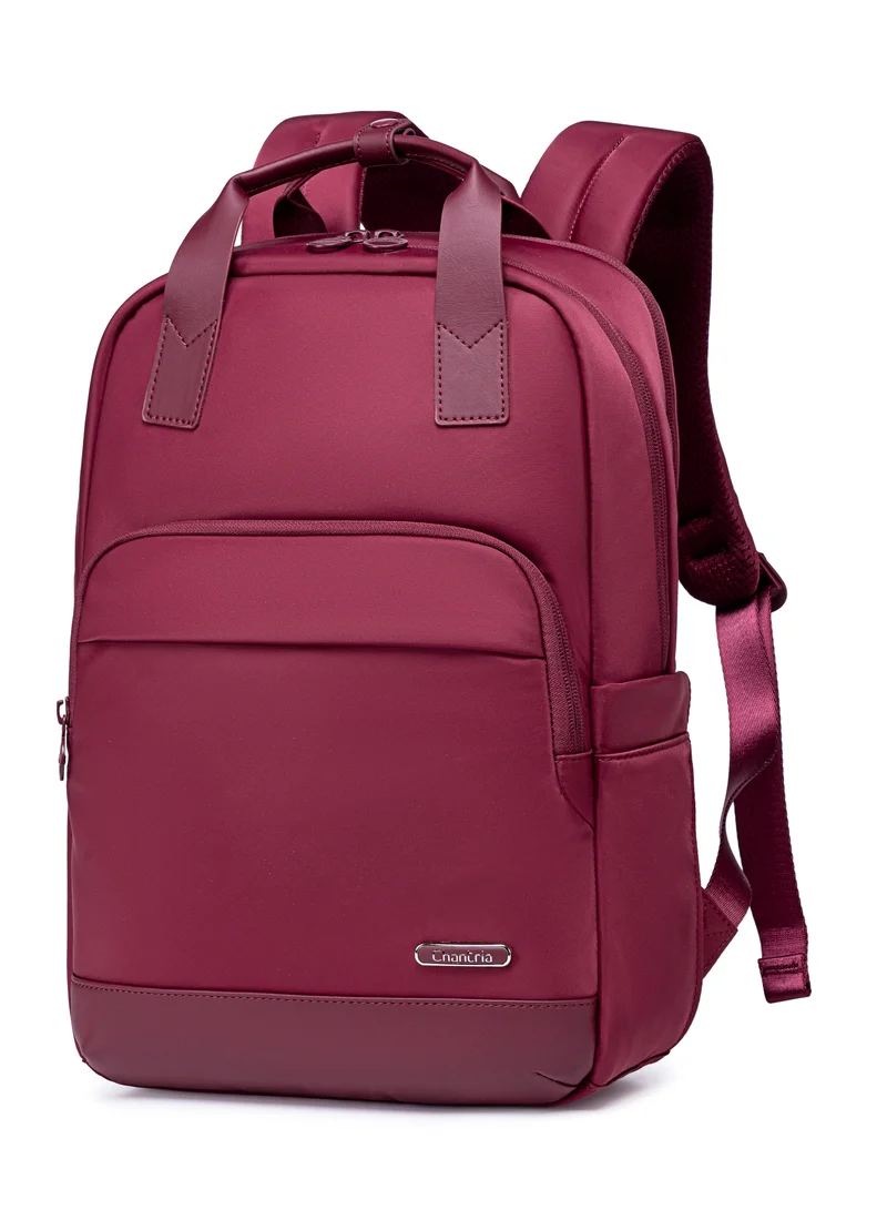 Premium Lightweight Laptop Backpack for Women Water Resistant Multifunctional Anti-Theft Daypack for Casual/Office/School/College, CB00762-Burgundy