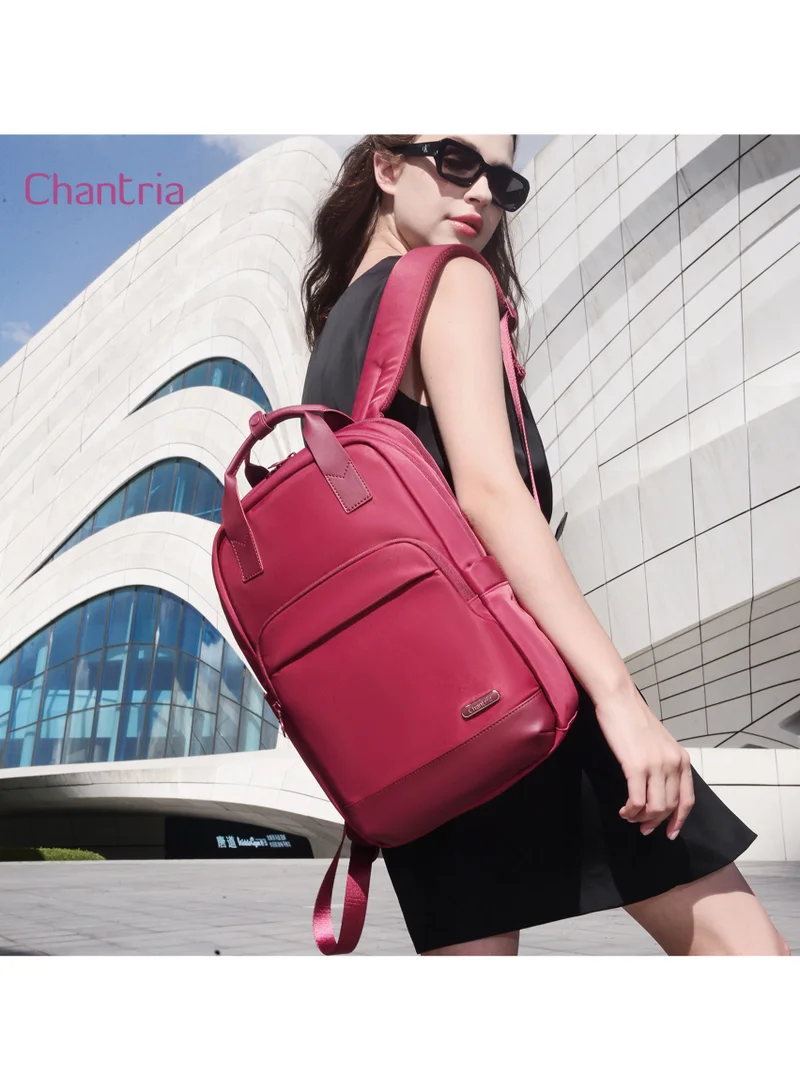 Chantria Burgundy Premium Lightweight Laptop Backpack for Women Water Resistant Multifunctional Anti-Theft Daypack for Casual/Office/School/College, CB00762-Burgundy for Women | Best Price UAE