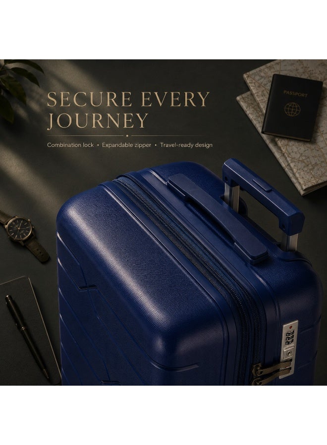 80 cm Large Hard Shell Trolley Suitcase with 360° Spinner Wheels – Durable Travel Luggage for Long Trips - Image 3
