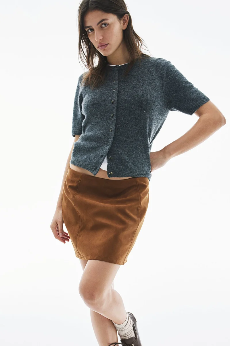 H&M Napped mini skirt
