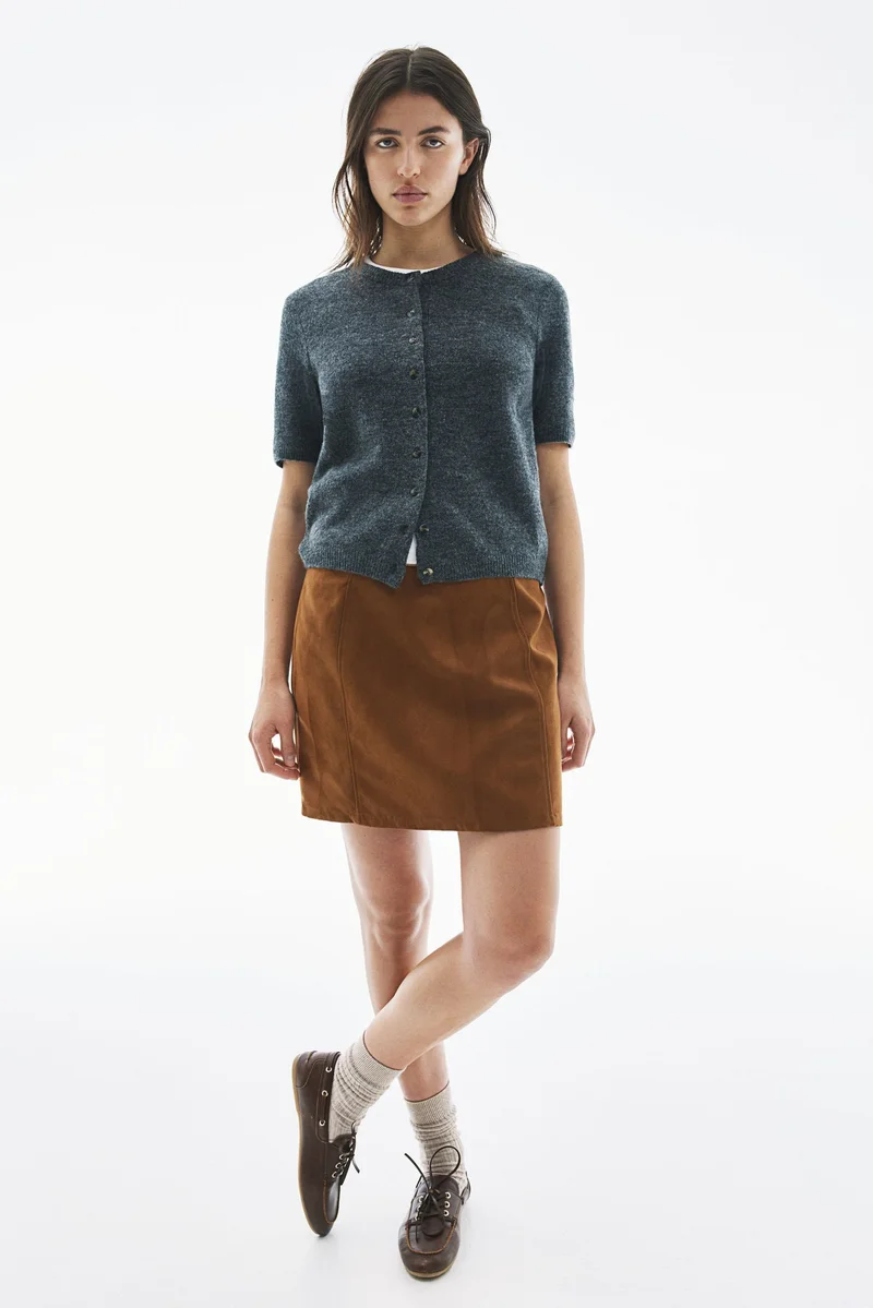 H&M Napped mini skirt