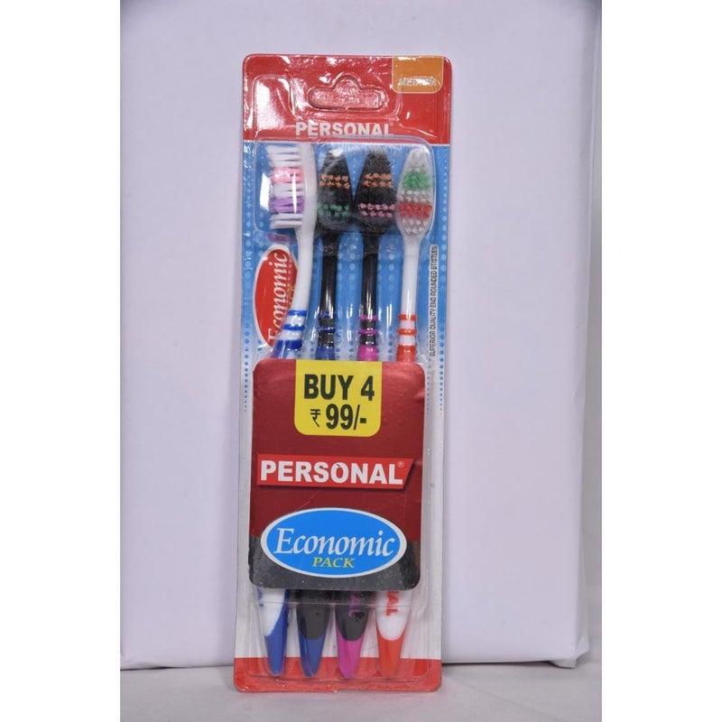 Personal Economic Pack Soft Reaches all the critical areas Manual Toothbrush for adult, 12 Pieces - Image 4