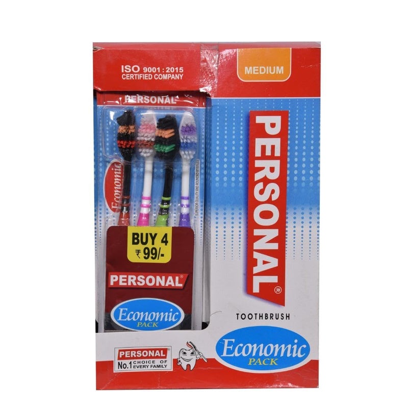 Personal Economic Pack Soft Reaches all the critical areas Manual Toothbrush for adult, 12 Pieces - Image 1