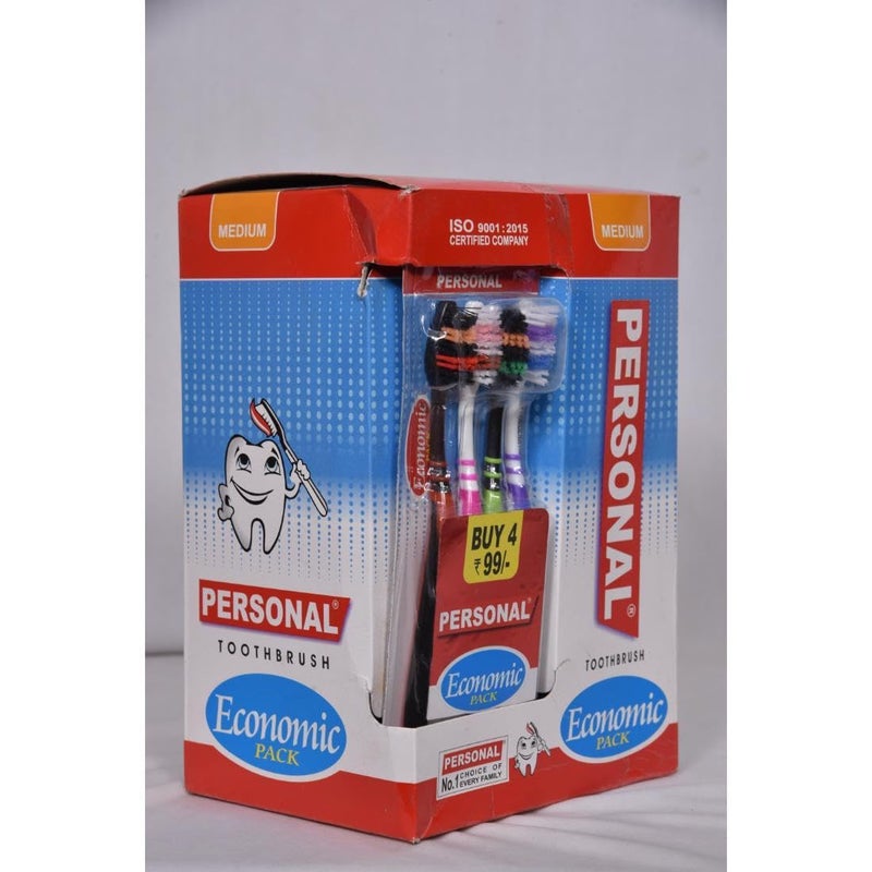 Personal Economic Pack Soft Reaches all the critical areas Manual Toothbrush for adult, 12 Pieces - Image 3