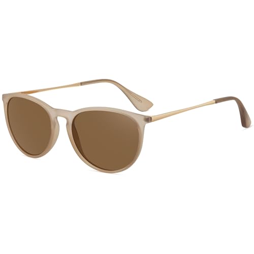 WOWSUN Retro Polarized Sunglasses Womens 2026 Trendy Round Classic Glasses - Image 1
