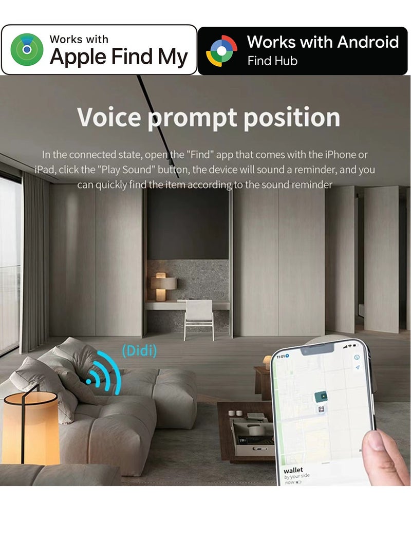 Wallet GPS tracker Android Apple dual system Anti lost card finder Wireless charging key locator for Luggage Tags, Phone, Passports - Image 5