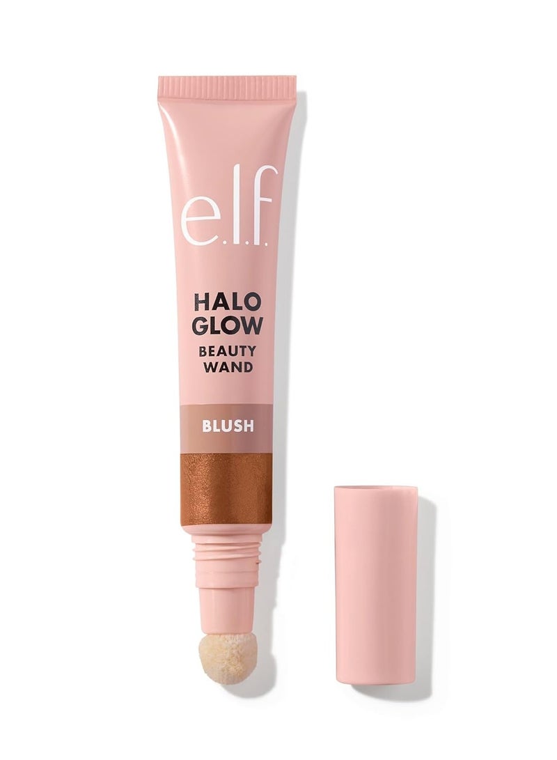 إلف أحمر الخدود السائل من هالو جلو بيوتي لخدود متوهجة ومشرقة، غني بالسكوالان، نباتي ولم يتم الإساءة إلى الحيوانات لتصنيعه.الساعة السحرية - Image 1