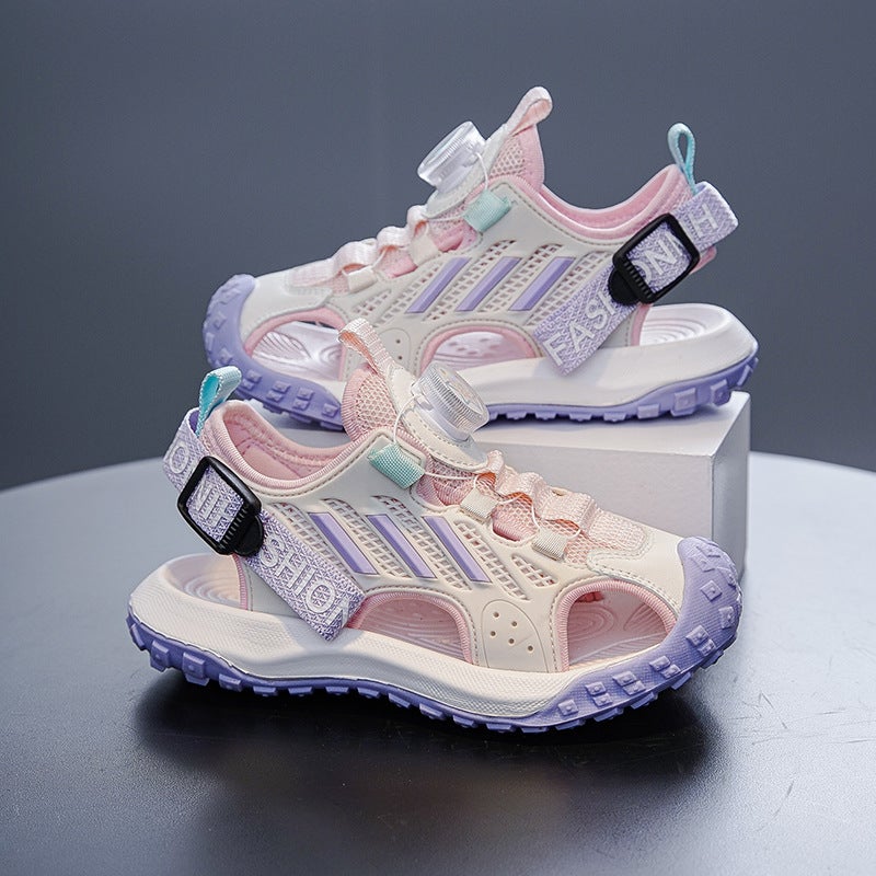 2025 Summer Beach Sports Sandals For Boys And Girls, Casual Outdoor Hiking, Comfortable And Trendy, Middle-Aged And Older Students - Image 1