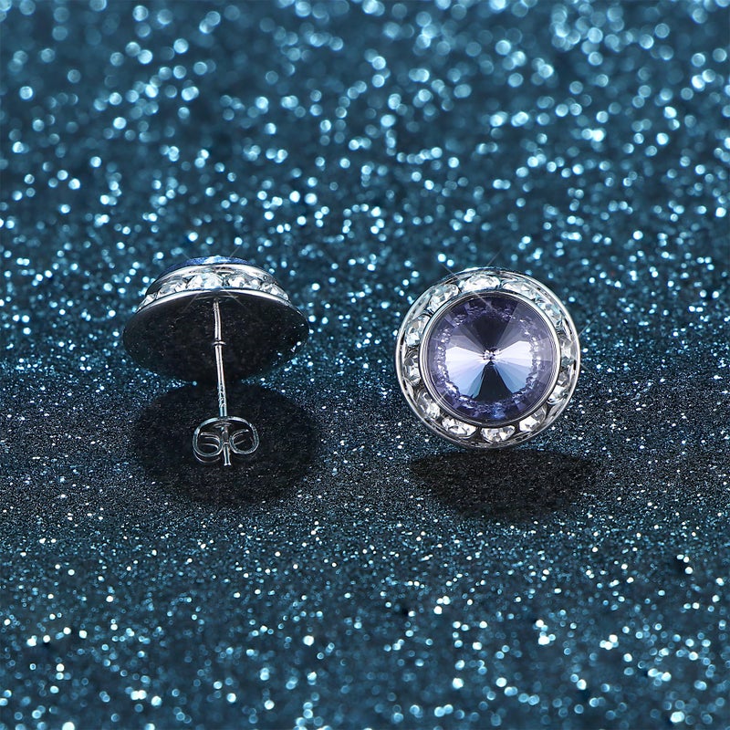 Milacolato Rhinestone Dance Competition Earrings Stage Performance Sterling Silver Earrings - Image 4