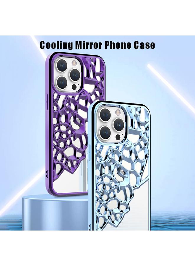 اس-توب جراب لهاتف iPhone 14 بتصميم مرآة مجوف ومطلي بالكهرباء ومقاوم للحرارة مصنوع من مادة TPU - Image 2