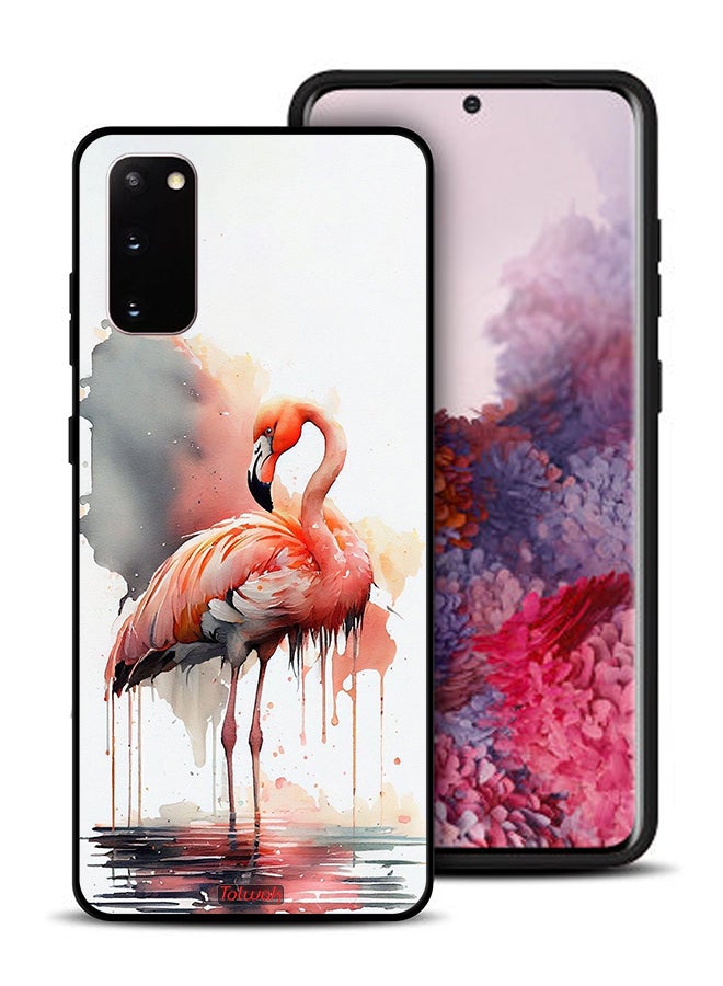 Tolwak Samsung Galaxy S20 Protective Case Cover Tropical Watercolor Art - Image 1