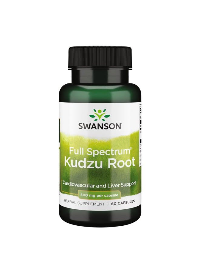 SWANSON Kudzu Root 500 Mg 60 Capsules - Image 1