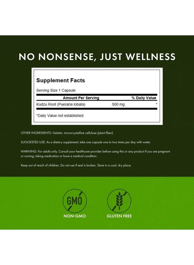 SWANSON Kudzu Root 500 Mg 60 Capsules - Image 2