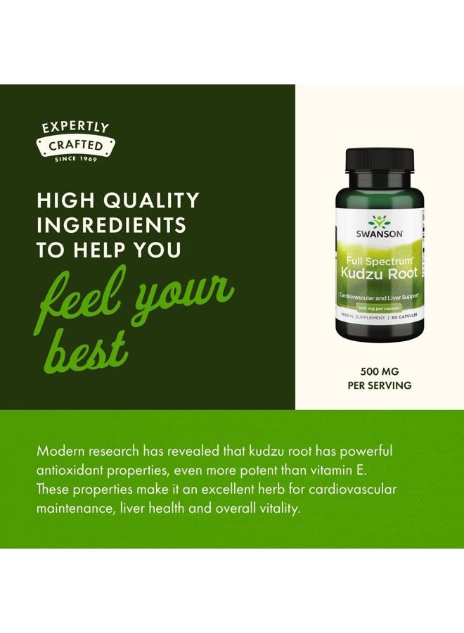 SWANSON Kudzu Root 500 Mg 60 Capsules - Image 5