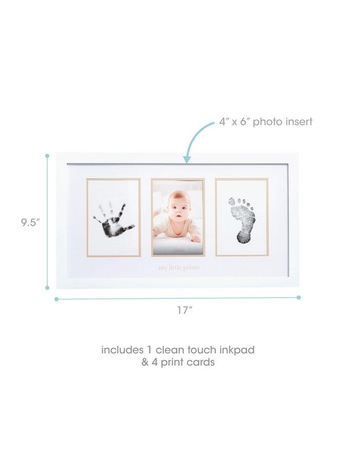 Pearhead Baby Hand and Footprint Kit - Inkless No Mess Clean-Touch Ink Pad, Newborn Keepsake Frame, Nursery Decor Essentials, Perfect Shower Gift for Boys and Girls, Beige Mat - Image 3