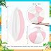 MiniInflat 12 Pcs 16 Inch Inflatable Beach Balls Bulk Jumbo Pastel Inflatable Decorated Ball with Macaron Color PVC Party Ornaments for Summer Birthday Party DecorationPinkClassic Style - Image 4