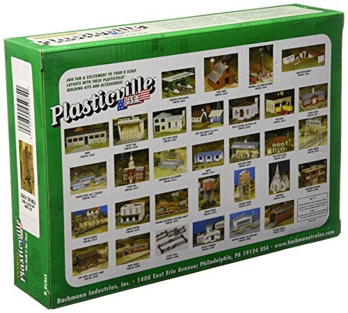Bachmann Trains - PLASTICVILLE U.S.A. BUILDINGS – CLASSIC KITS - LOG CABIN w/RUSTIC FENCE - O Scale - Image 2