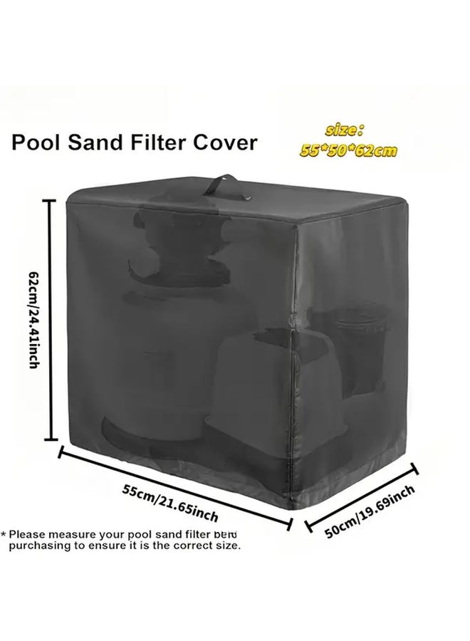Universal Durable Pool Filter Pump Cover 21 65x19 69x24 41 Inch Outdoor Windproof UV Protection - Image 5