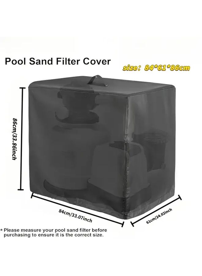Universal Durable Pool Filter Pump Cover 21 65x19 69x24 41 Inch Outdoor Windproof UV Protection - Image 3