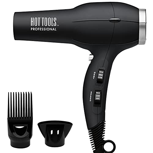 Hot Tools Pro Artist 1875W Turbo Ionic Dryer | Smooth, Frizz Free Blowouts (Black) - Image 1