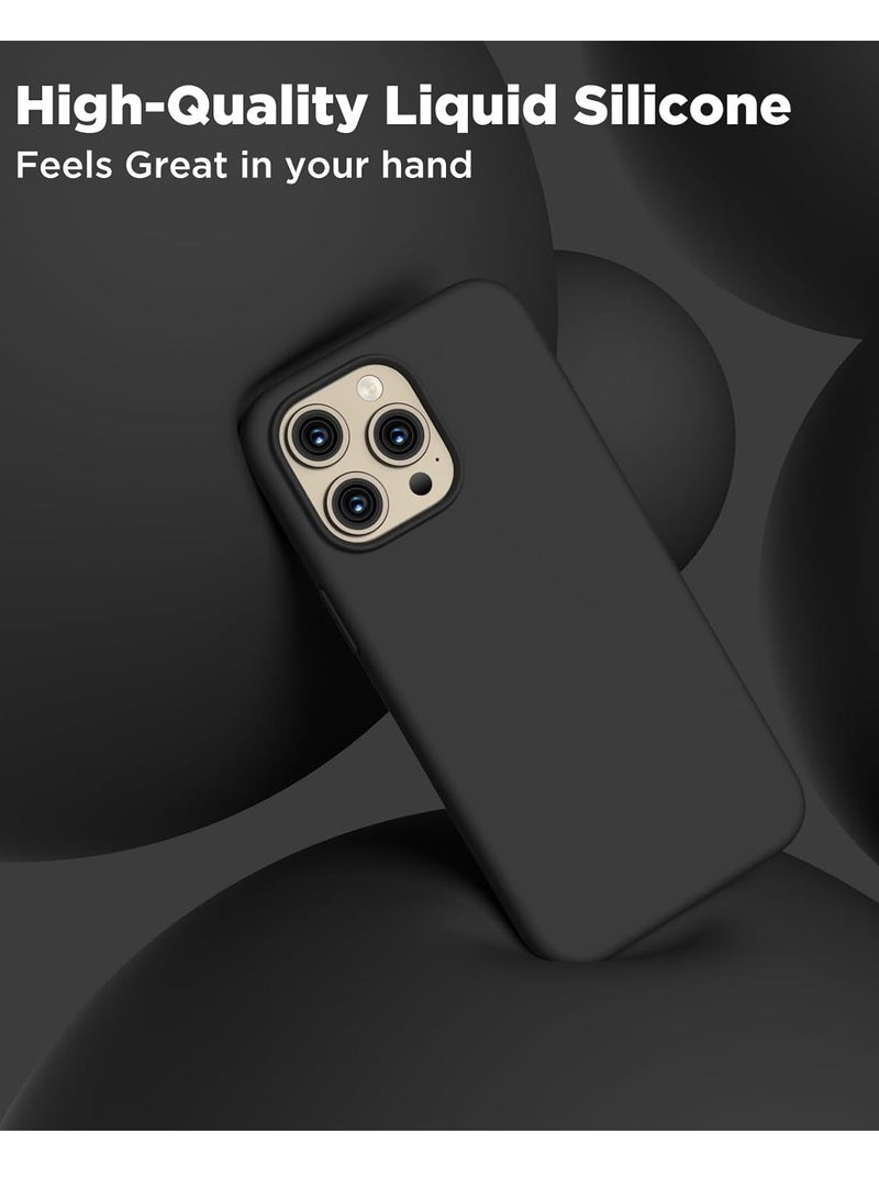 BORTONY iPhone 15 Pro Max Case Liquid Gel Silicone Soft Silky Touch Anti Scratch Shockproof Cover Protective Phone Case for iPhone 15 Pro Max 6.7 Inch - Image 5