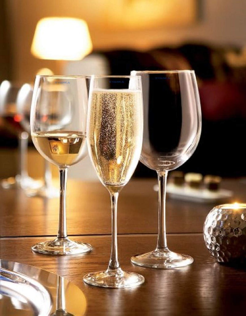SYANKA Premium Champagne Flutes Wine Glasses Set of 6, 170 ML, Ideal for Champagne, White or Red Wine Glass, Cocktail - Image 4