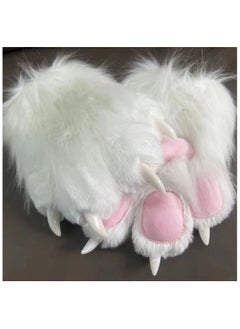 Handmade Premium Furry Paws Fox Wolf Bears Paw Gloves Claw Golve Cosplay Furry Gloves for Kids Adults