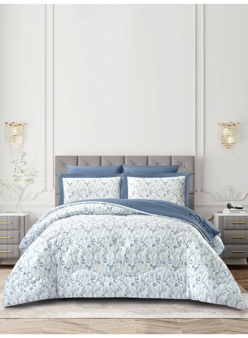 دوناتيلا طقم مفرش ناتشورال كولكشن مشجر 6 قطع مقاس مزدوج 200×200 قطن طبيعي 230 غرزة