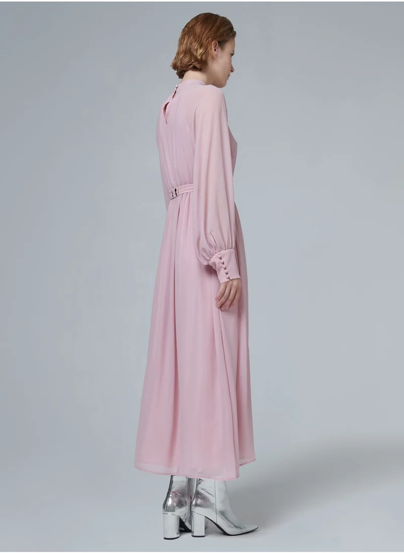 leem Belted Maxi Dress