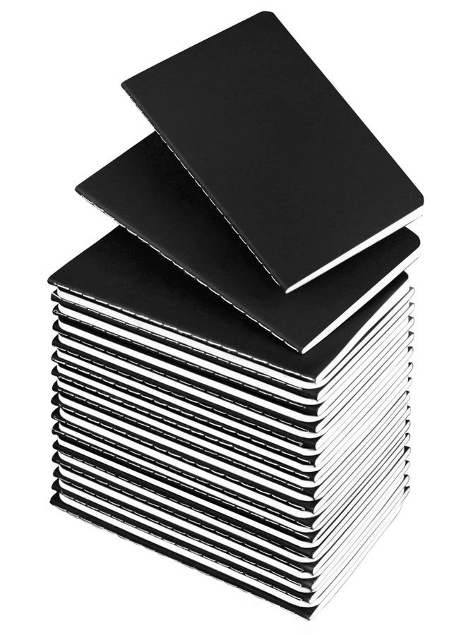 Lzerking Mini Notepads Bulk 36 Pack Small Journal Pocket Notepad-Black Cover Notebooks 3.5 x 5.5 Inches, 30 Sheets/60 Pages, for Kids to Writing - Image 1