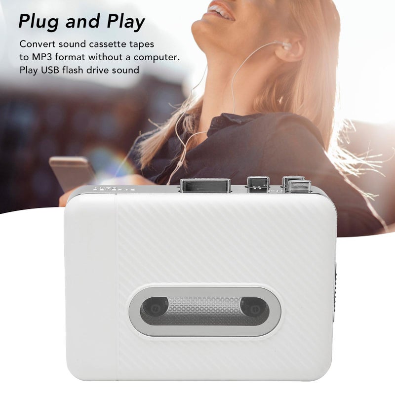 محول شرائط كاسيت رجعي إلى MP3 مع مشغل USB وسماعات محمولة للسفر 4 4x1 2x3 5 بوصة - Image 4